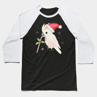 A cute Christmas salmon crested cockatoo Baseball T-Shirt